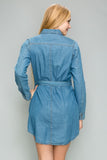 Long Sleeved Denim Dress