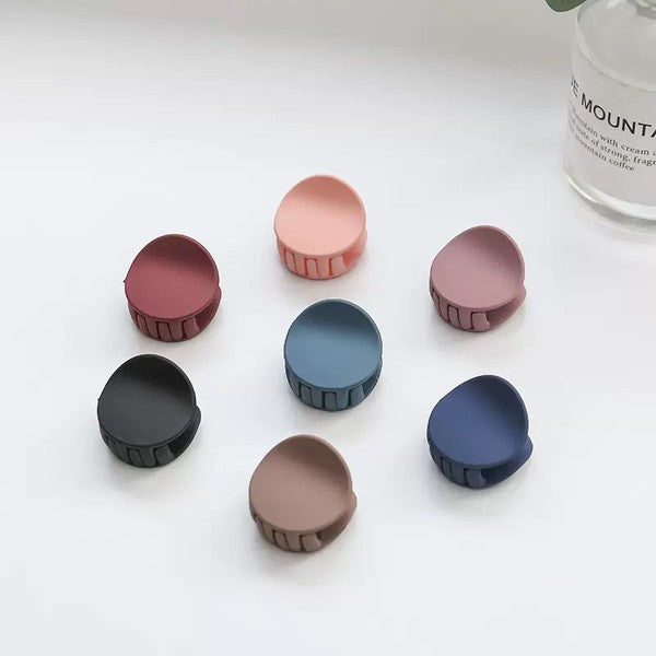 Oval Mini Hair Claw Clips