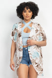Tropical Printed Kimono