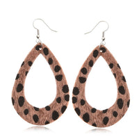 Animal Printed Teardrop Earrings