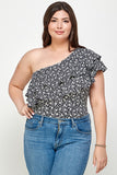 Floral One Shoulder Bodysuit
