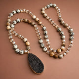 Natural Stone with Druzy