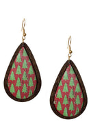 Christmas Tree Teardrop Earrings