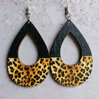 Wooden Printed Teardrops