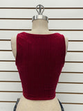 Velvet Twist Crop Top