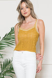 Mustard Knit Top