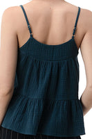 Tiered Blue Cami Top