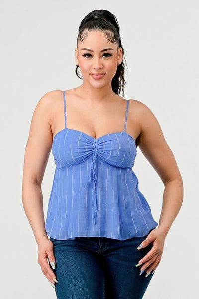 Chiffon Dust Blue Top