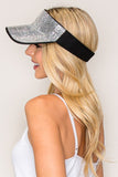 Black Glitter Visor