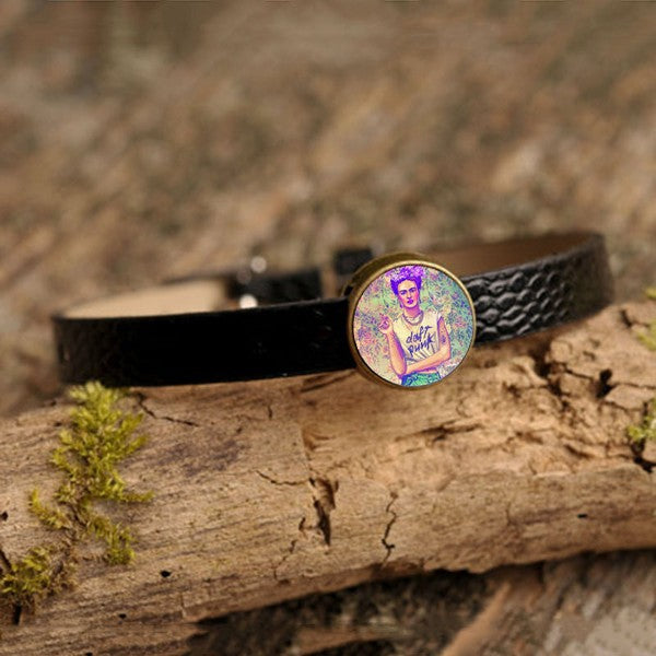 Frida Leather Bracelet In Color