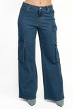 Mid-Rise Denim Pants