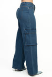 Mid-Rise Denim Pants