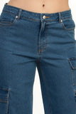 Mid-Rise Denim Pants