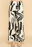 Wide Leg Print Pants S/M/L/XL