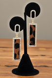 Bar Animal Print Earrings