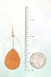 Wooden Teardrop Earrings