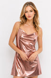 Rose Cowl Neck Dress