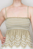 Eyelet Embroidered Top