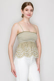 Eyelet Embroidered Top