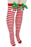 Peppermint Striped Green Trouser Socks