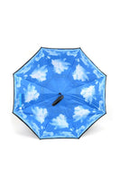 Blue Sky Umbrella on Black (P)