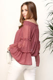 Swiss Dot Off Shoulder Top
