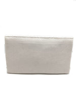 Red Lips Beaded Clutch Bag White (PRE)