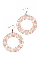 Rose Gold Circular Earrings