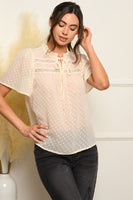 Swiss Dot Crochet Top