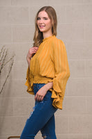 Ruffle Smocked Top