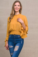 Ruffle Smocked Top