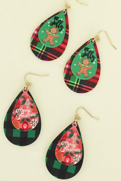 Gingerbread Earrings In Green