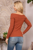 Knit Collared Fitted Top