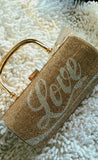 Love Sparkle Purse In Gold