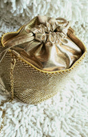 Drawstring Golden Purse