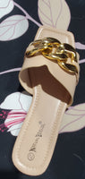 Tan Chained Sandal