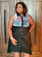 Plus Poplin Hi Low Shirt Dress