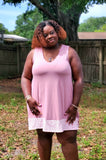 Pink Hi Low Casual Dress S-3x