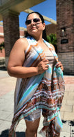 Stripe Multi-Color Kimono