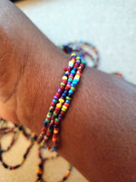 Multi-Color Seed Bead Bracelet