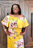 Off Shoulder Maxi Dress In Plus