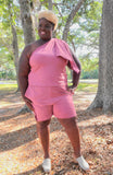 One Shoulder Short Set