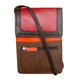 Front, Side and Back Zip Multi-Color Zip Crossbody