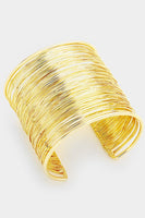 Layered Bracelet Stack in Gold
