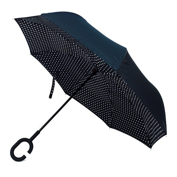 Black and White Polka Dot Umbrella (P)