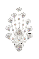 Pearl Accent Crystal Floral Hair Comb